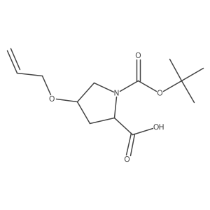 (4R)-1-Boc-4-(2-propen-1-yloxy)-L-proline Structure