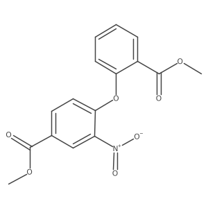 Methyl 4-(2-(methoxycarbonyl)phenoxy)-3-nitrobenzoate结构式