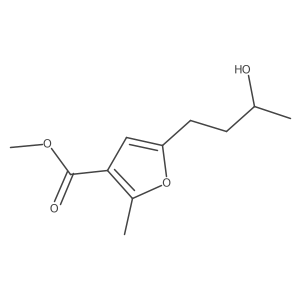 Methyl 5-(3-hydroxybutyl)-2-methylfuran-3-carboxylate Structure