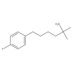 6-(4-Fluorophenyl)-2-methylhexan-2-amine结构式