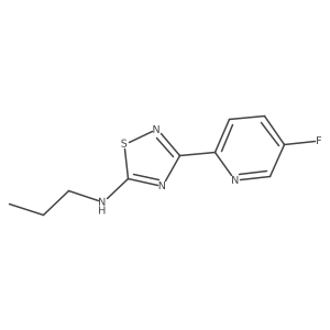 1,2,4-Thiadiazol-5-amine, 3-(5-fluoro-2-pyridinyl)-N-propyl- Structure