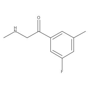 1-(3-Fluoro-5-methylphenyl)-2-(methylamino)ethan-1-one结构式