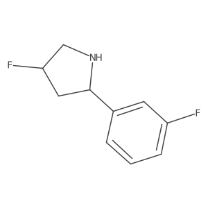 4-Fluoro-2-(3-fluorophenyl)pyrrolidine结构式