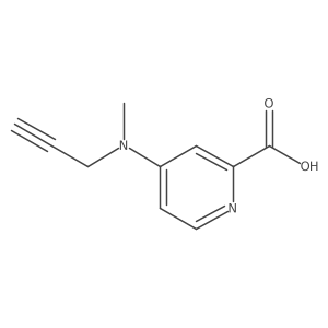 4-[Methyl(prop-2-yn-1-yl)amino]pyridine-2-carboxylic acid结构式