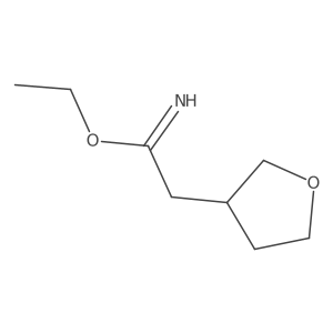 Ethyl 2-(tetrahydrofuran-3-yl)acetimidate结构式