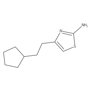 4-(2-Cyclopentylethyl)-1,3-thiazol-2-amine Structure