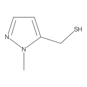 (1-Methyl-1H-pyrazol-5-yl)methanethiol结构式