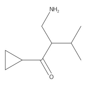 2-(Aminomethyl)-1-cyclopropyl-3-methylbutan-1-one Structure