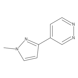 4-(1-Methyl-1H-pyrazol-3-yl)pyridazine Structure