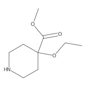 Methyl 4-ethoxypiperidine-4-carboxylate Structure