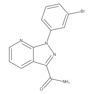 1-(3-Bromophenyl)-1h-pyrazolo[3,4-b]pyridine-3-carboxamide Structure