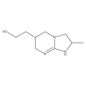 2-{2-methyl-2H,3H,5H,6H,7H,8H-imidazo[1,2-a]pyrimidin-6-yl}ethan-1-ol结构式