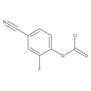 4-Cyano-2-fluorophenyl chloroformate Structure
