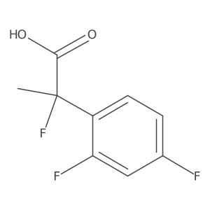 2-(2,4-Difluorophenyl)-2-fluoropropanoic acid结构式