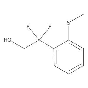 2,2-Difluoro-2-[2-(methylsulfanyl)phenyl]ethan-1-ol Structure