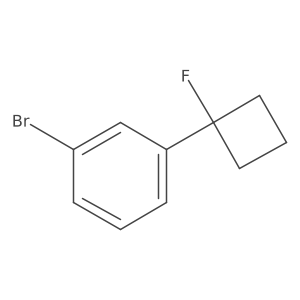 1-Bromo-3-(1-fluorocyclobutyl)benzene Structure