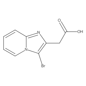 2-{3-Bromoimidazo[1,2-a]pyridin-2-yl}acetic acid结构式