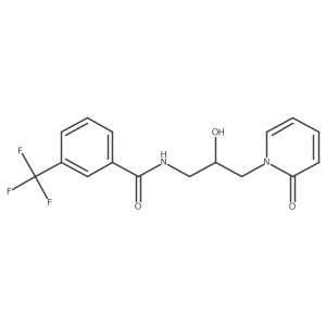 N-(2-hydroxy-3-(2-oxopyridin-1(2H)-yl)propyl)-3-(trifluoromethyl)benzamide Structure