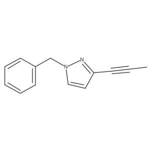 1-(Phenylmethyl)-3-(1-propyn-1-yl)-1H-pyrazole Structure