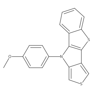9H-9-(4-Methoxyphenyl)-benzo[4,5]thieno[3,2-b]thieno[3,4-d]pyrrole结构式