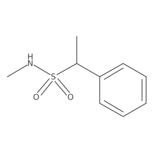 N-methyl-1-phenylethane-1-sulfonamide结构式