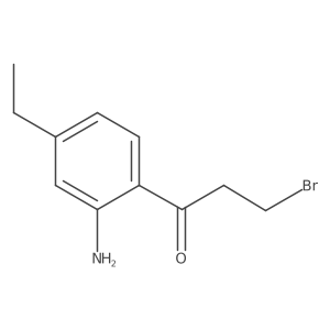 1-(2-Amino-4-ethylphenyl)-3-bromopropan-1-one结构式