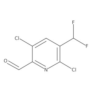3,6-Dichloro-5-(difluoromethyl)picolinaldehyde Structure