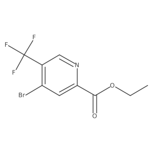 Ethyl 4-bromo-5-(trifluoromethyl)picolinate结构式
