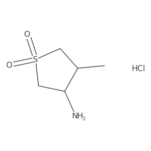 Rac-(3R,4S)-3-amino-4-methyl-1lambda6-thiolane-1,1-dione hydrochloride Structure