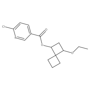 3-Ethoxyspiro[3.3]heptan-1-yl 6-chloropyridine-3-carboxylate Structure