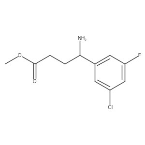 Methyl 4-amino-4-(3-chloro-5-fluorophenyl)butanoate Structure