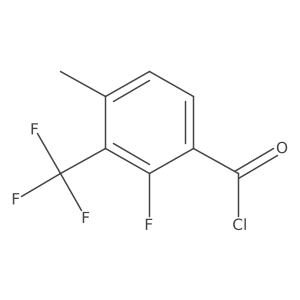 2-Fluoro-4-methyl-3-(trifluoromethyl)benzoyl chloride Structure