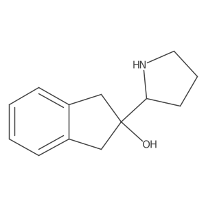 (S)-2-(Pyrrolidin-2-yl)-2,3-dihydro-1H-inden-2-ol Structure