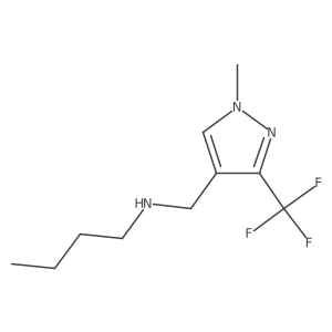 butyl({[1-methyl-3-(trifluoromethyl)-1H-pyrazol-4-yl]methyl})amine结构式