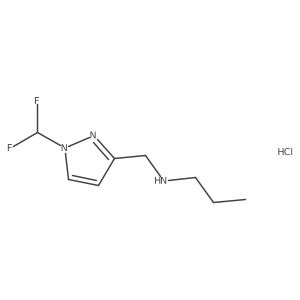 {[1-(difluoromethyl)-1H-pyrazol-3-yl]methyl}propylamine Structure