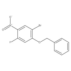 1-(Benzyloxy)-2-bromo-5-fluoro-4-nitrobenzene结构式