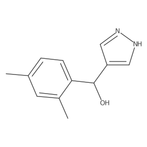 (2,4-dimethylphenyl)(1H-pyrazol-4-yl)methanol结构式