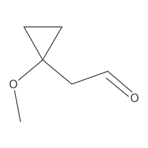 Cyclopropaneacetaldehyde, 1-methoxy-结构式
