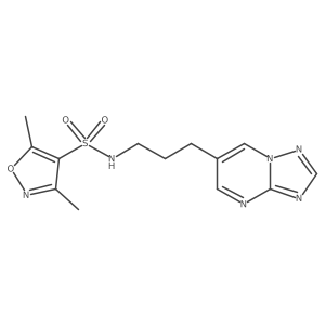 N-(3-([1,2,4]triazolo[1,5-a]pyrimidin-6-yl)propyl)-3,5-dimethylisoxazole-4-sulfonamide Structure