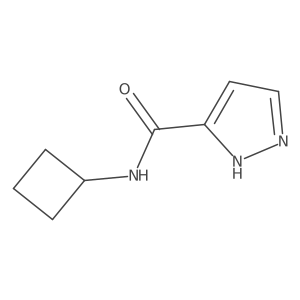N-cyclobutyl-1H-pyrazole-3-carboxamide结构式