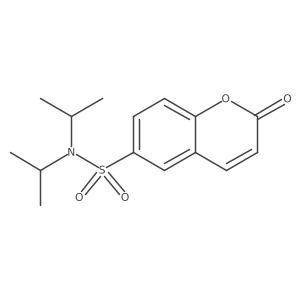2-oxo-N,N-bis(propan-2-yl)-2H-chromene-6-sulfonamide结构式