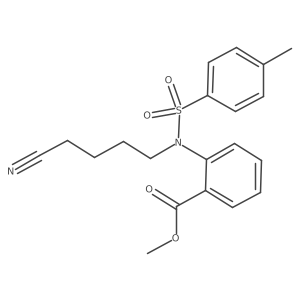 Methyl 2-(N-(4-cyanobutyl)-4-methylphenylsulfonamido)benzoate Structure