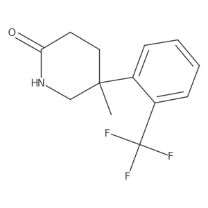 5-Methyl-5-[2-(trifluoromethyl)phenyl]piperidin-2-one Structure