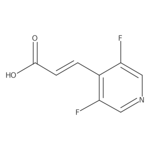 3-(3,5-Difluoropyridin-4-yl)prop-2-enoic acid Structure