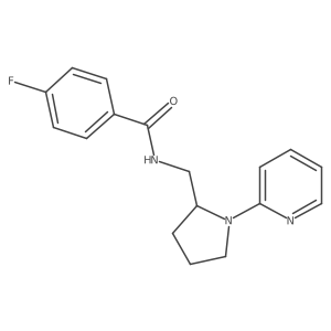 4-fluoro-N-((1-(pyridin-2-yl)pyrrolidin-2-yl)methyl)benzamide Structure