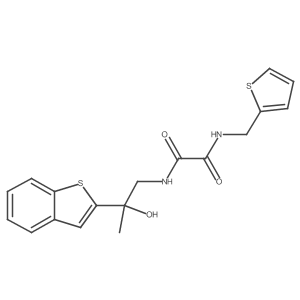 N1-(2-(benzo[b]thiophen-2-yl)-2-hydroxypropyl)-N2-(thiophen-2-ylmethyl)oxalamide Structure