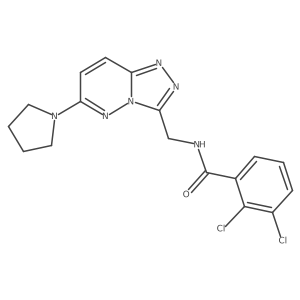 2,3-dichloro-N-((6-(pyrrolidin-1-yl)-[1,2,4]triazolo[4,3-b]pyridazin-3-yl)methyl)benzamide Structure