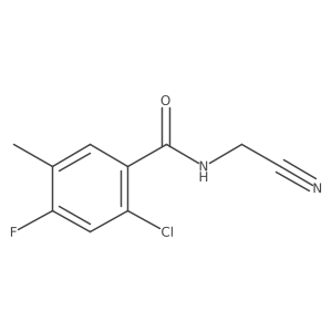 2-chloro-N-(cyanomethyl)-4-fluoro-5-methylbenzamide Structure