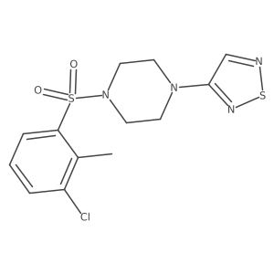 1-(3-Chloro-2-methylbenzenesulfonyl)-4-(1,2,5-thiadiazol-3-yl)piperazine Structure