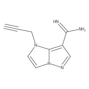 1-prop-2-ynylimidazo[1,2-b]pyrazole-7-carboxamidine Structure